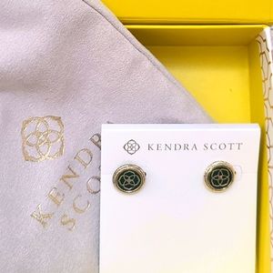 Kendra Scott Black Logo Stud Earrings